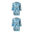 thumbnail image 1 of Blusa de manga corta Sonducket para mujer Jersey holgado para niña camisa de oficina trabajo elegante verano Type10 NO10, 1 of 6