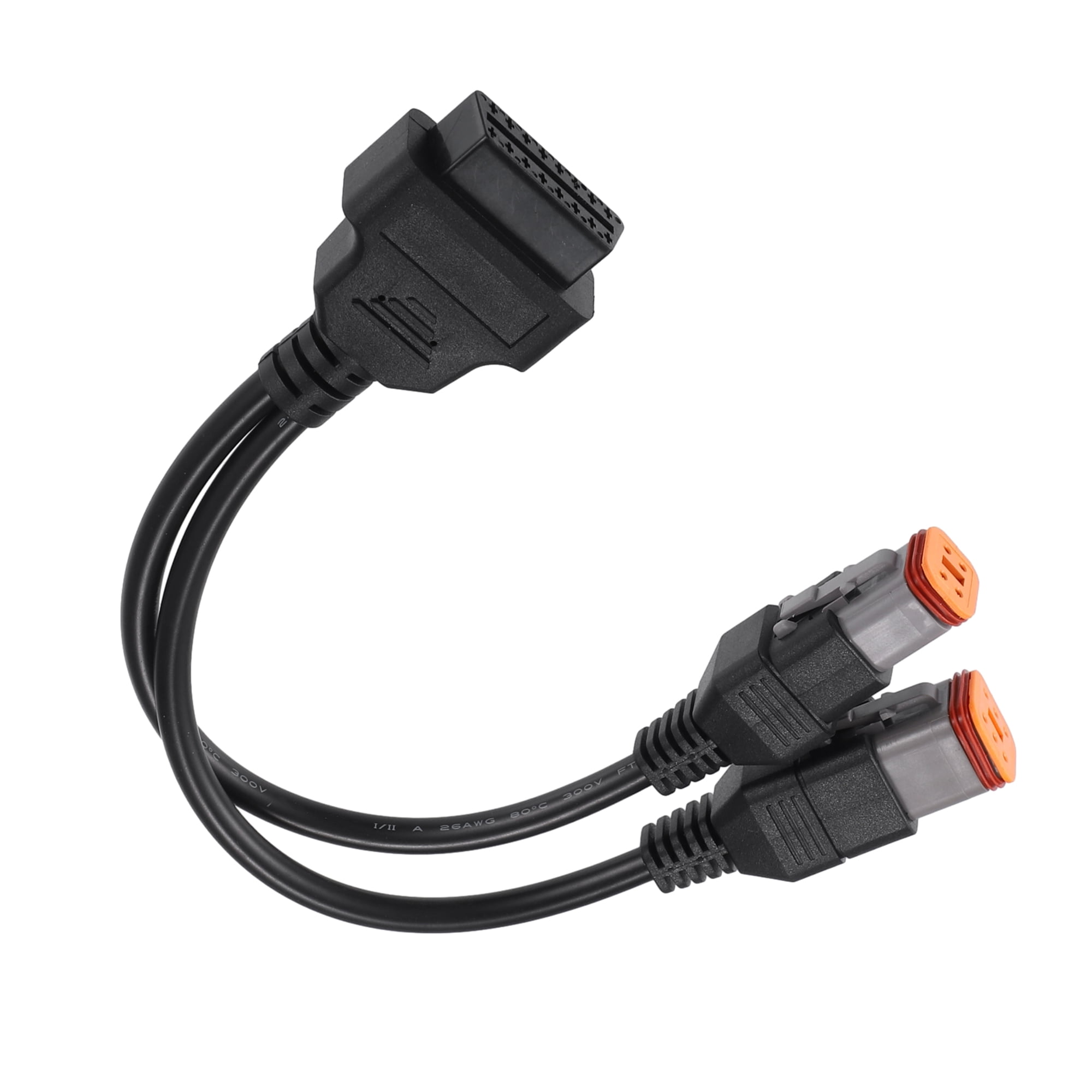 Unique Bargains 16 Pin to 4 Pin 6 Pin Motorcycle OBD Cable Diagnostic Tool Scanner Adaptor