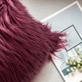 thumbnail image 3 of Ashler Luxury Style Decorative Faux Fur Throw Pillow Case Cushion Cover, Purple, 18 x 18 Inches/45 x 45 cm, 2 Pack, 3 of 4