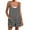 Black, variant on Women Summer Casual Sleeveless Romper Loose Striped Tied Shorts Overalls Jumpsuit with Pockets