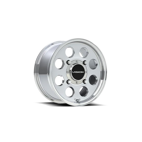 Vision Wheel C356-136V 17 x 7 in. Bolt-On Wheel Rim with Snap-In Vis EC, Chrome