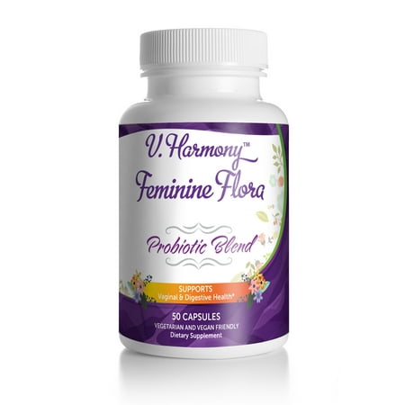 Vaginal Health Probiotic Blend for Women | 50 capsules | pH Balance for Women | for Vaginal Care + Digestive Health & (Best Probiotic For Bloating)