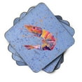 thumbnail image 2 of Carolines Treasures 8455FC Shrimp Foam Coaster Set of 4 3 1/2 x 3 1/2 multicolor, 2 of 3