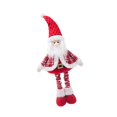 thumbnail image 1 of Adorno de muñeca telescópica navideña Strade Fareast Limited muñeca de peluche roja y blanca, 1 of 8