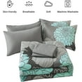 thumbnail image 4 of Boho Floral Bed in a Bag Queen,7Pcs Comforter Set Microfiber Bedding Set Adult(90"x90"), 4 of 4