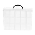 thumbnail image 6 of HINTRMENT Clothes Organizing Box Three Layer Socks Organizer Box White Plastic 1Pack 9.9X7In, 6 of 8