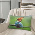 thumbnail image 5 of Daiia Butterfly Landing On Head Dumpy Frog Bedding Waterproof Pillow Protector Zippered Queen – Bed Bug Proof Pillow Encasement-14"x20", 5 of 6