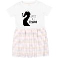 thumbnail image 3 of Inktastic Always Be a Dragon Girls Toddler Dress, 3 of 5