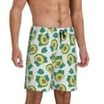 thumbnail image 2 of Honeii Avocado Sleeping Print Men's Pajama Sleepwear Shorts - a comfy pajama bottom and lounge short for Relaxed Home Wear-XX-Large, 2 of 6