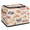 Multicolor 2, variant on CURLYOOT Watermelon Orange Fruit Storage Bin with Zipper Lid, Summer Plant Fabric Storage Basket with Handles, Decorative Foldable Storages Box Clothes Organizer for Closet, Shelf