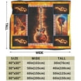 thumbnail image 6 of Guitar Blanket Super Soft Warm Guitar Music Throw Blanket Gift for Women Men Cozy Plush Fluffy Guitar Lightweight Fleece Flannel Gifts Blankets for Kids Adults 50"X40", 6 of 6