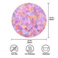 thumbnail image 3 of 15.4" Round Placemat Set of 1 Polyester Fabric Place Mats Non-Slip Dining Kitchen Table Mats for Kitchen Party Decor Small Colors Shapes, 3 of 5