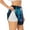 White, variant on Futuristic Blue Light Wolf Print Women's Sports Shorts with Drawstring Elastic Waistband for Running, Yoga, Fitness-Small