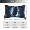 thumbnail image 2 of Fotbe Night Scene of Wolves Funda de Almohada Decorativa Estilo Occidental, Lujo en Algodón, Fundas para Almohadas King, Cojín Estampado para Decoración del Hogar-16"x24", 2 of 6