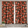 thumbnail image 2 of Ambesonne Fox Valance & Curtain, Vulpe from Forest, 55"x24", Orange Army Green White, 2 of 6