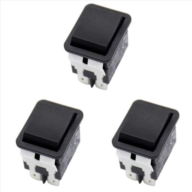 3X Interruptor Basculante, HY12-9-3 Interruptor Basculante EléCtrico Industrial de 6 Pines Pulsador de 125 V/250 V