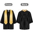 thumbnail image 3 of BloomJoy 2-12T Kid Graduation Cap and Gown 2025 Set with Tassel for Kindergarten Preschool Nursery Graduation Black 10-12 Years Big Kid, 3 of 6