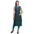 thumbnail image 1 of Bimba Kurtis Sans Manches pour Femmes, Kurta Droite Imprimée pour Femmes, Haut Indien X-Small, 1 of 5
