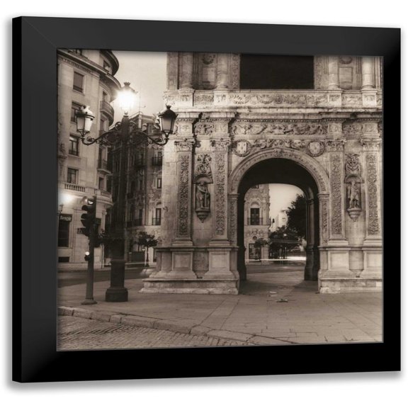 Blaustein, Alan 12x12 Black Modern Framed Museum Art Print Titled - Plaza de San Francisco