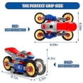 thumbnail image 5 of Kids Transforming Toy 360 Spinning Stunt,Deformation Motorcycle With Light And Music, LED Rechargeable Gift 26-27s, 5 of 5
