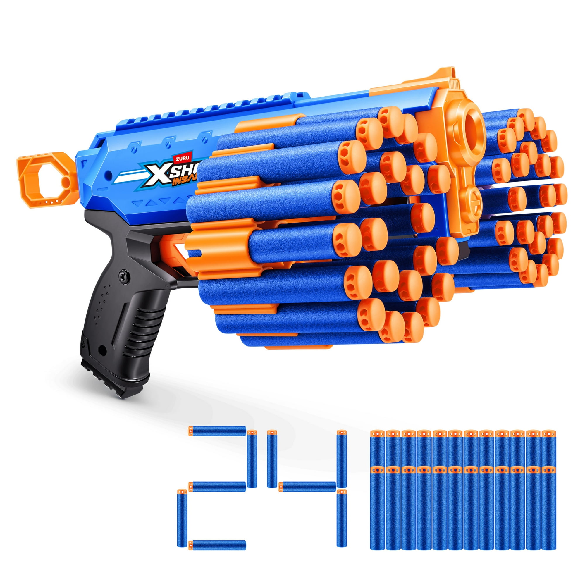 XSHOT Insanity Manic Blaster (24 Darts) by ZURU - Walmart.ca