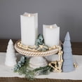 thumbnail image 3 of Northlight LED Flickering Flameless Wax Rectangular Candles - 8" - White - Set of 2, 3 of 7