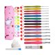 thumbnail image 5 of Juego de ganchos de ganchillo de metal con mango de agarre, accesorios para herramientas de tejer con estuche de almacenamiento, color rosa seitruly HA8451-01B, 5 of 6