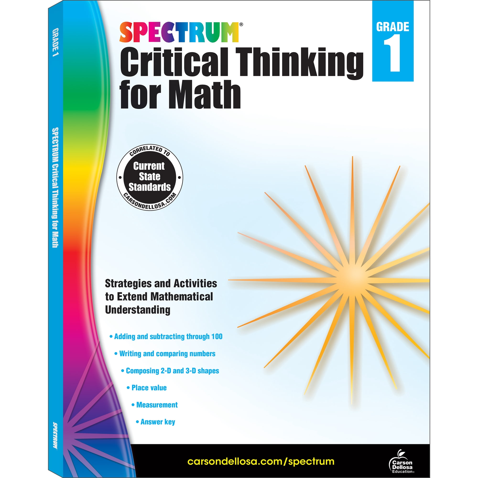 Spectrum Critical Thinking for Math Workbook (128 pages) Grade 1