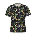 thumbnail image 4 of Vsdgher Snake And Flower Print Men's Dry Fit Mesh Athletic Shirts Moisture Wicking Tennis T-Shirt Tops, 4 of 9