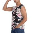 thumbnail image 3 of Haiem Men's Orchids Flowers Print Tank Tops Summer Sleeveless Cut Off Workout T-Shirts Fitness Vest Athletic Undershirts-Medium, 3 of 8
