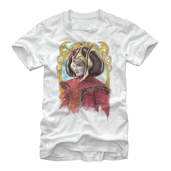 Men's Star Wars Queen Amidala  Graphic Tee White Large
