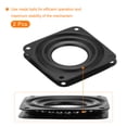 thumbnail image 3 of Uxcell 2.7inch Metal Lazy Susan Turntable Rotating Swivel square Shape Black 2pack, 3 of 6