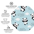 thumbnail image 3 of Picia Cute Panda Bear Printed Leather Coasters for Drinks, 4" Drink Coasters Set of 4 for Tabletop Protection, Handmade Luxurious Home Décor and Housewarming Gift -Octagon, 3 of 6
