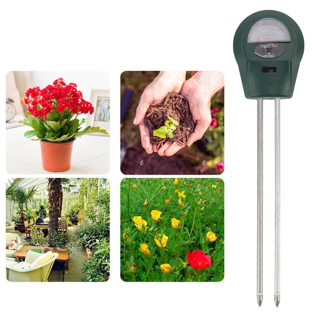 Medidor de humedad del suelo, 3 en 1 Monitor de agua para plantas de suelo Medidor de sensor de humedad del suelo Resultados impresionantes
