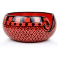 thumbnail image 2 of Nagina International Ceramic Attractively Hand Painted Gorgeous Stoneware Yarn Ball Storage Bowl With Innovative Dispensing Curl | Knitting & Crochet Accessions (Large, Tomato Grill), 2 of 5