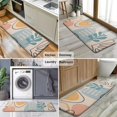 thumbnail image 6 of Orange Boho Abstract and Plant Pattern Kitchen Rug Mat,Kitchen Runner Rugs Non Skid Washable,Decorative Kitchen Floor Mats for Kitchen,Sink,Laundry,17"x47.2", 6 of 7