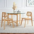 thumbnail image 4 of SAFAVIEH Luz Contemporary Cane Dining Chair, Natural, Set of 2, 4 of 14