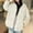 Beige, variant on Women's Slim Fit Puffer Coat - Attached Hood Zip Front, Lightweight Warm Long Jacket for Cold Weather Outdoor
