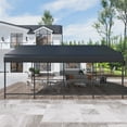 thumbnail image 3 of MUCHANT 20'x20' Outdoor Metal Carport, Heavy Duty Garage Galvanized Car Shelter with Enhanced Base for Pickup, Boat, Car and Tractors, 3 of 6
