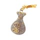 thumbnail image 1 of Diamond-encrusted Crystal Money Bag Fortune Bag Car Keyring Metal pendant women's Bag accessories Keychain, 1 of 3