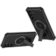 thumbnail image 4 of XPM for Samsung Galaxy S26+ / S26 Plus Texture Design Invisible Kickstand Case, MagSafe Compatible Hybrid Shockproof Cover, Car Mount Friendly Phone Case Cover (Black), 4 of 10