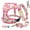 Pink, variant on Pet Artist Floral Dog Harness Collar and Leash set With Custom Personalized Metal Buckle ID Nameplate