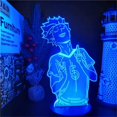 thumbnail image 1 of 3D Illusion Lamp Bedside Night Light with Acrylic Remote Control and ABS Base and USB Cable Toy for Anime Fans [Energy Class A+++], 1 of 5