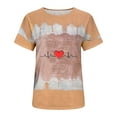 thumbnail image 4 of IROINNID T-Shirts For Women Summer Print Regular Women Short Sleeves Top, 4 of 4