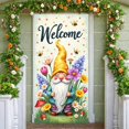 thumbnail image 3 of Floral Wreath Hello Sunshine Banner Pink Flowers Spring Backdrop Yellow Daisies Green Leaves Floral Display for Spring Party Garden Gathering Photo Backdrop, 3 of 9