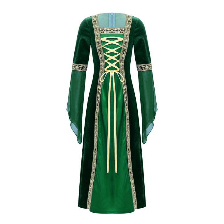girls green medieval dress Rubie's Costume Jade Princess Child Costume, Large
