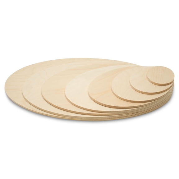 Wooden Oval Cutouts 14-inch x 10-inch, 1/4 Inch Thick, Pack of 2 Unfinished Wood Cutouts for Crafts, by Woodpeckers