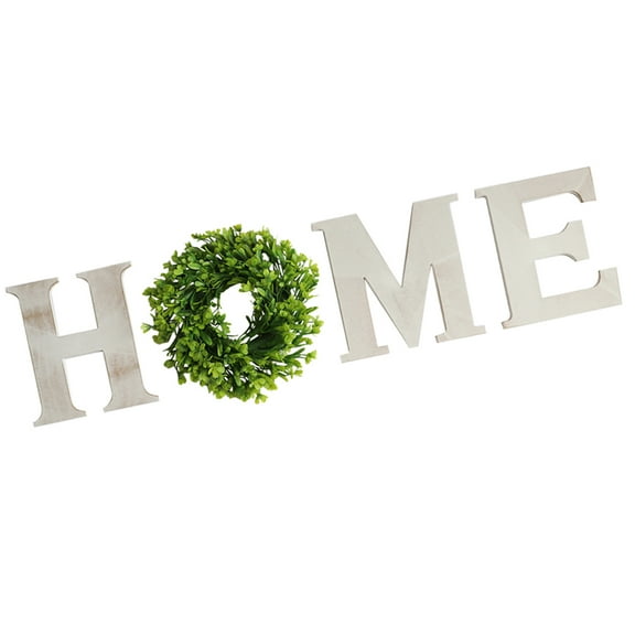 CRILSTYLEO 1Set HOME Wall Decor White Plastic Letters Shape for Home Office