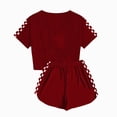 thumbnail image 4 of Baby Girl Clothes 2 Piece Outfits Crop Tops and Shorts Set Soft Cotton Clothing Sets Sports Tracksuit, 4 of 6