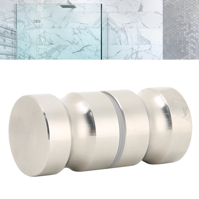 Poignée de Porte Relevable, Poignée de Porte en Verre en Acier Inoxydable 304 Boutons de Traction Salle de Bain Salle de Douche Accessoire de Quincaillerie